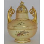 An attractive Royal Worcester pot pourri with gild