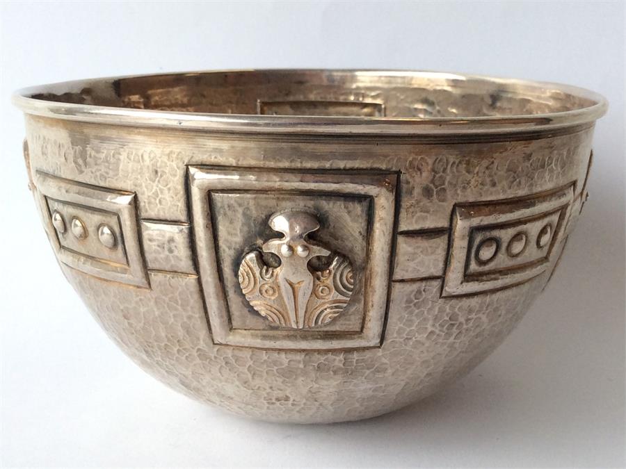 An unusual Continental sugar bowl of textured desi - Image 3 of 4