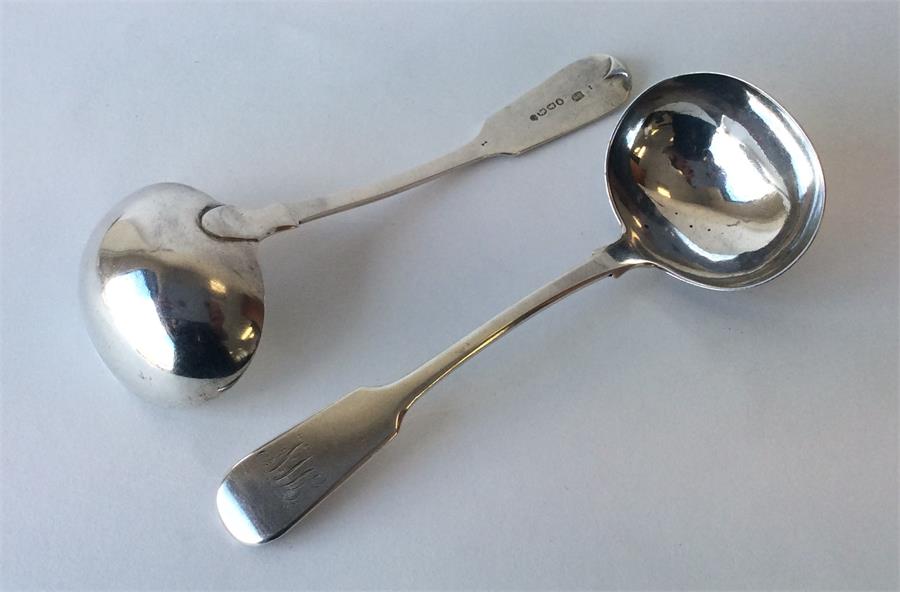 A pair of Exeter fiddle pattern sauce ladles. Appr - Image 2 of 2