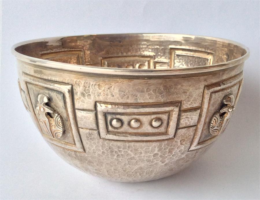 An unusual Continental sugar bowl of textured desi - Image 2 of 4