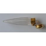 A 15 carat Victorian scent bottle with tapering bo