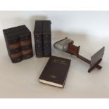 A stereoscope viewer complete with discs, book and