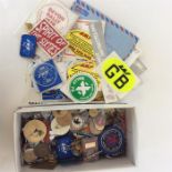 A large quantity of motor cycle rally badges and s