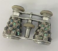 A pair of MOP mounted opera glasses. Est. £20 - £3