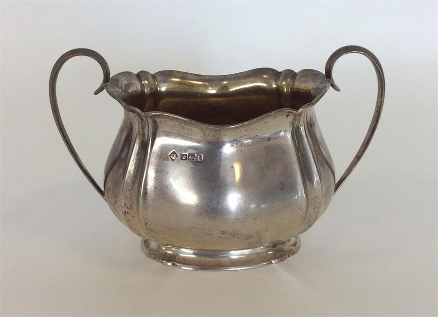 A two handled sugar bowl with gilt interior on spr - Image 2 of 2