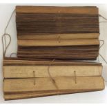 Two sets of 19th Century Pali texts of Maha-satipa