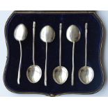 A good set of six coffee spoons, the handles decor