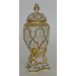 GRAINGER & CO: An attractive pierced vase and cove