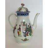 An early English baluster shaped coffee pot decora