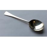 A stylish preserve spoon, the tapering stem to cir