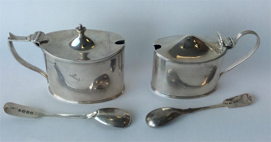 Two large Adams' style mustard pots complete with - Image 2 of 2