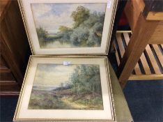 A good pair of framed and glazed watercolours.