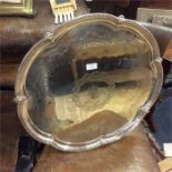 A large plated salver.