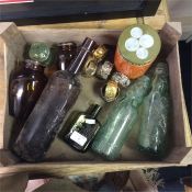 Old lemonade bottles etc.