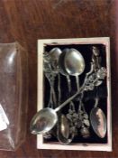 Continental silver teaspoons.