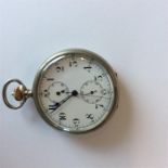 An unusual Japanese Military stopwatch with white