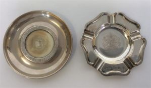 A good quality Queen's Silver Jubilee ashtray toget