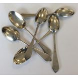 A set of six Victorian egg spoons. London. By JE L