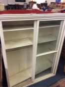 A large painted bookcase.