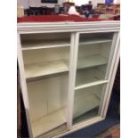 A large painted bookcase.