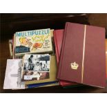 Old stamp albums, stamps etc.