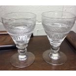 A good pair of early glass goblets.