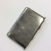 An unusual card case with fitted interior and text