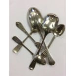 A group of OE and other cutlery. Approx. 221 grams