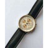 BREITLING: A gent's Navitimer with gold bezel and