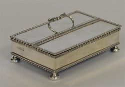 A good small treasury inkstand with hinged top on