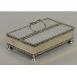 A good small treasury inkstand with hinged top on