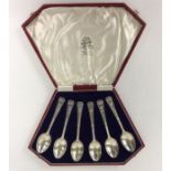 A good set of six heavy commemorative spoons conta