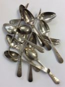 A good set of twelve bright cut teaspoons together