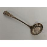A Georgian sifter ladle with OE handle. London. By