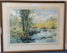 HENRY R WILKINSON ARCA: A river scene of Yewdale B