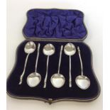 An attractive boxed set of six teaspoons with duck