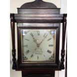 An oak cased grandfather clock. By John Pengelly o