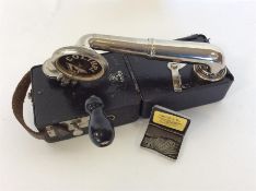 A rare portable miniature Colibri gramophone