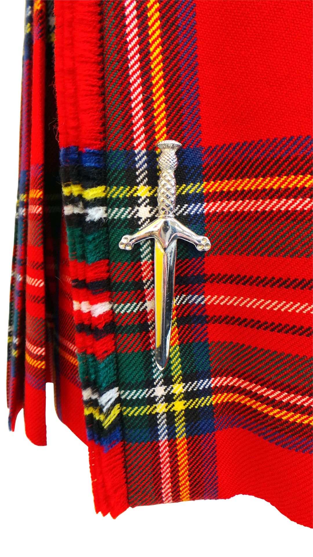 One Off Joblot of 8 Red Gren & Yellow Tartan Kilt With Pin and Garters 326 - Image 4 of 5