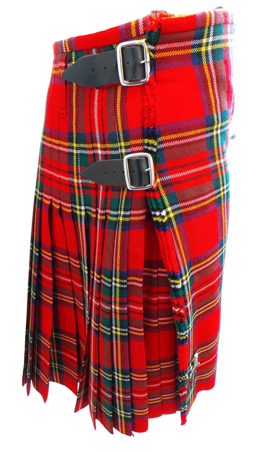 One Off Joblot of 8 Red Gren & Yellow Tartan Kilt With Pin and Garters 326 - Image 3 of 5