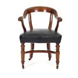 A 19th century captain's chair,