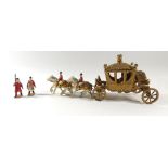 A boxed gilt metal model of the Jubilee carriage and procession