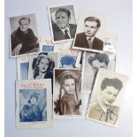 A collection of 35+ Film Star Monochrome Photographs dating mainly from the 1930s & 40s varying in