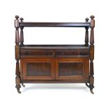 A late 19th/early 20th century mahogany buffet,