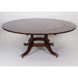 A Regency-type mahogany 'Johnson' extending table,
