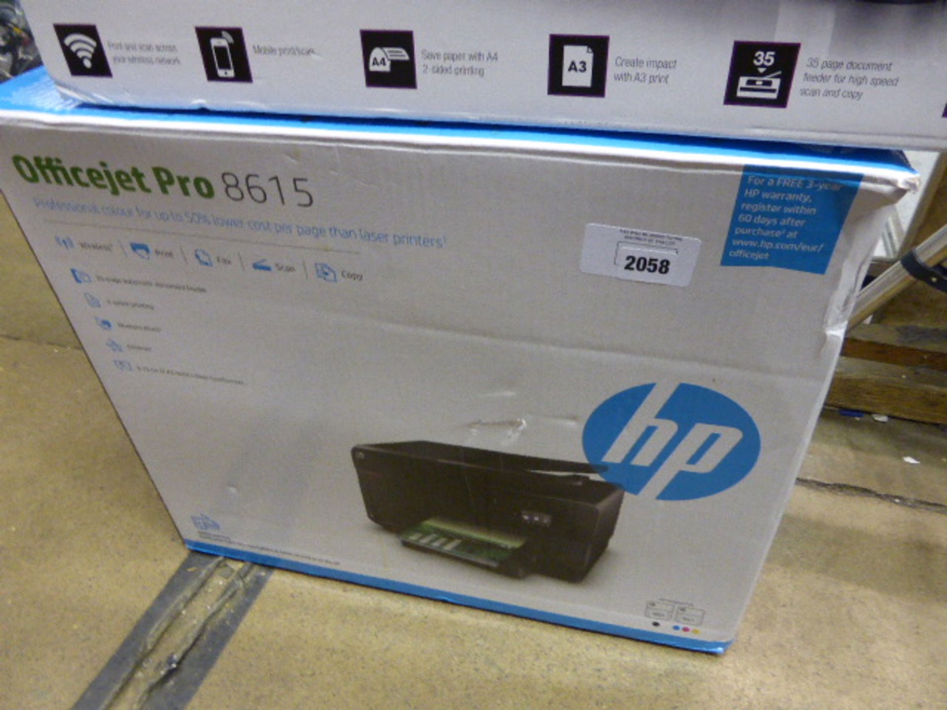 HP Officejet Pro 8615 wireless all in one printer in box