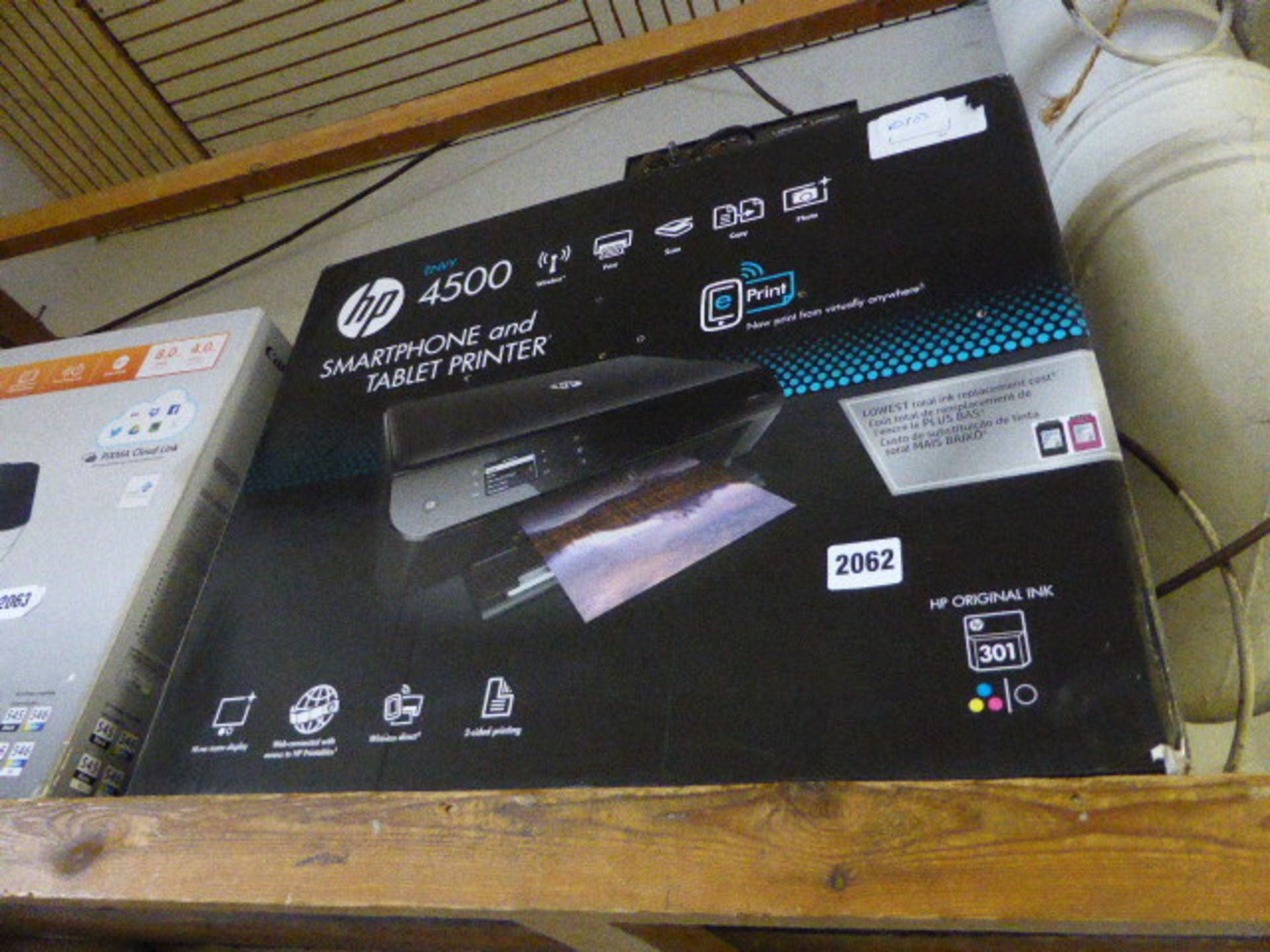 HP envy 4500 wireless all in one printer in box