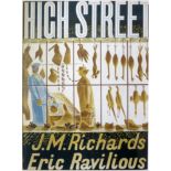 Eric Ravilious (1903-1942), a 1938 High Street cover, produced for Curwen Press, 19 x 14 cm,