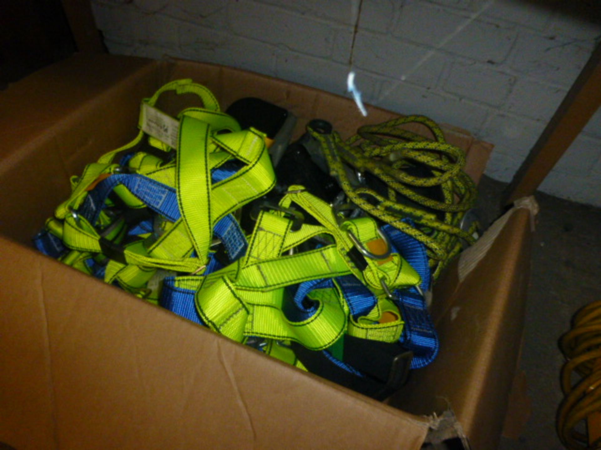 Box of safety harnesses