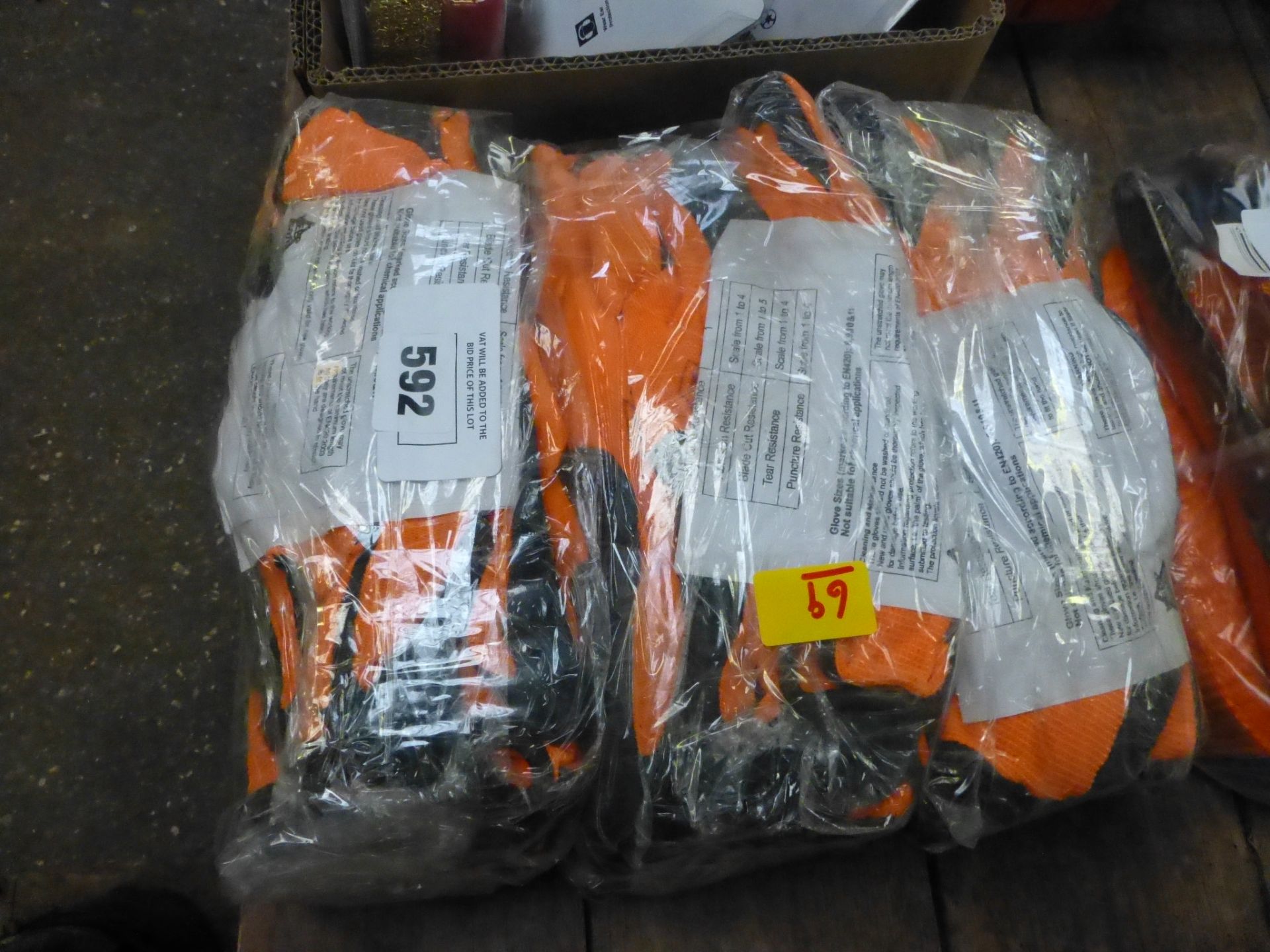 Large bundle of grip work gloves (69)